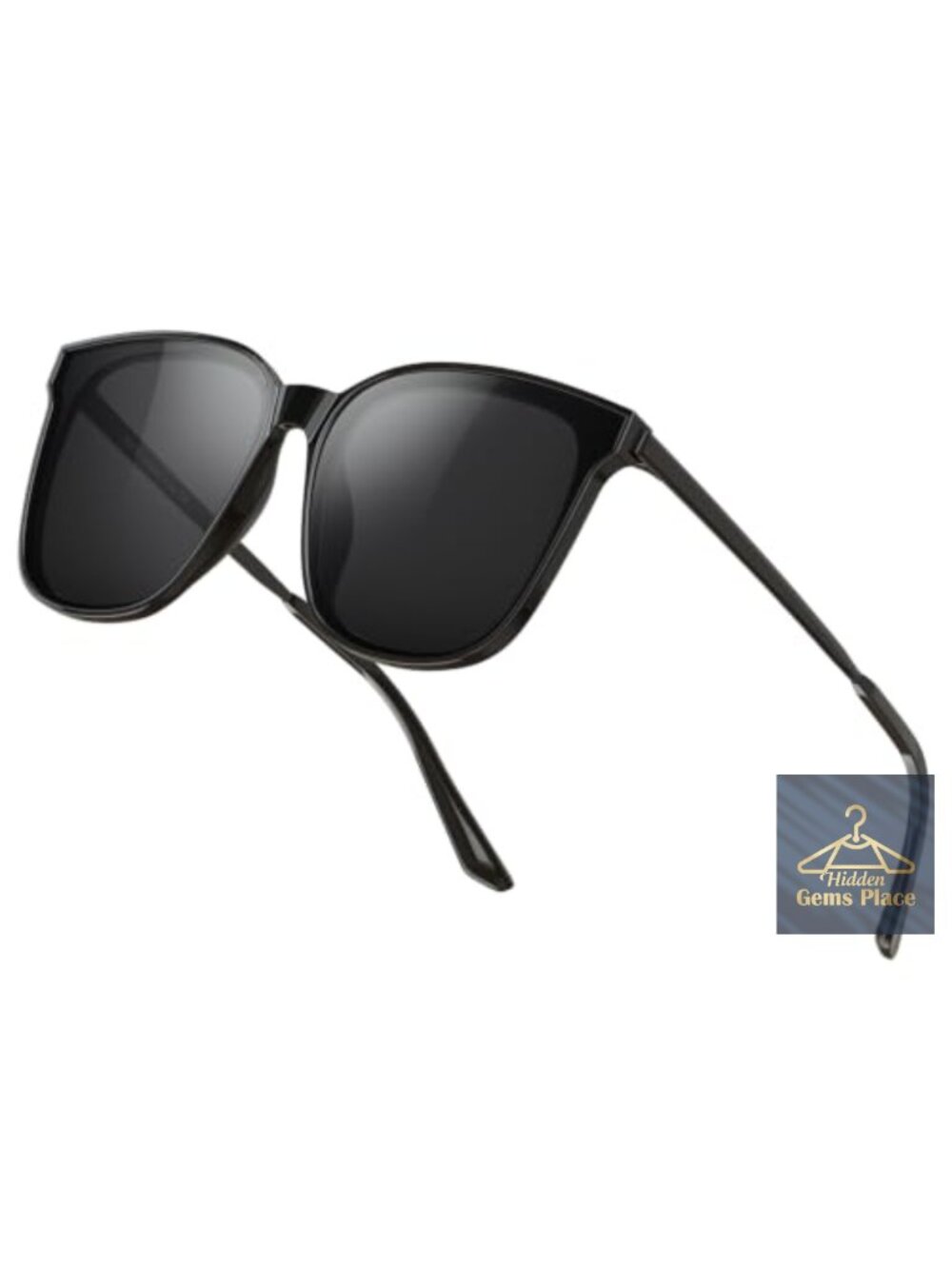 Oversized Polarized Sunglasses Women Men UV400 Lightweight TR90 Retro Shield